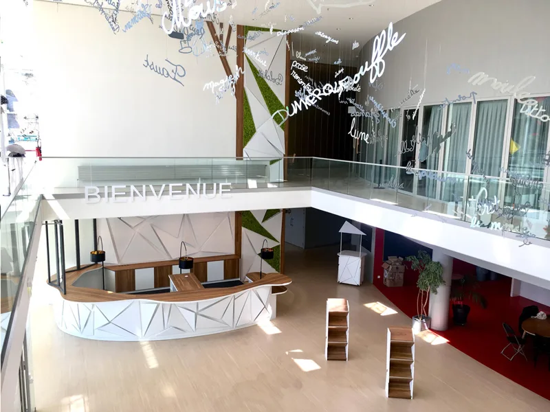 Aménagement d’un espace avec mur en mousse végétale