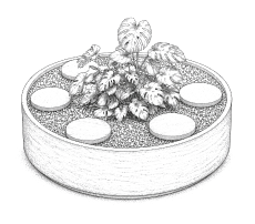 Illustration mobilier végétal