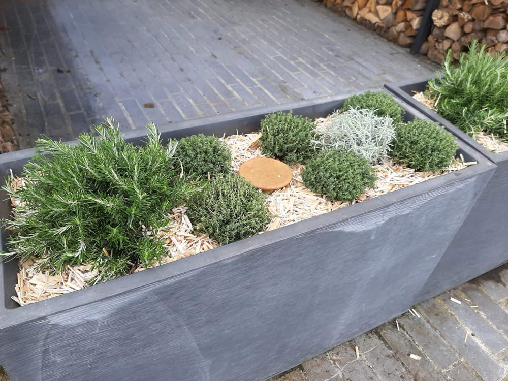 Ollas dans les jardinieres pour vos herbes aromatiques
