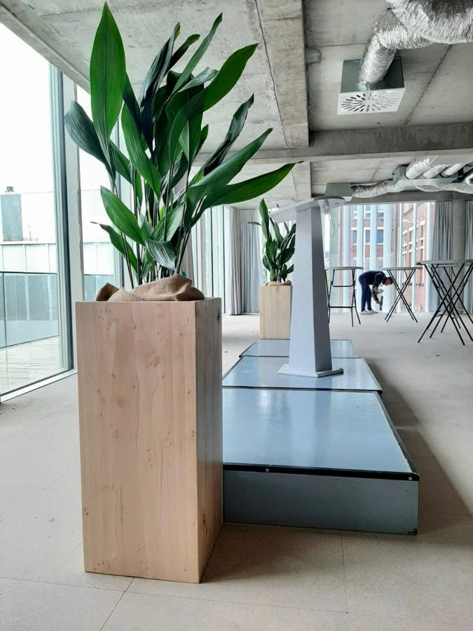 pot et plante sur mesure