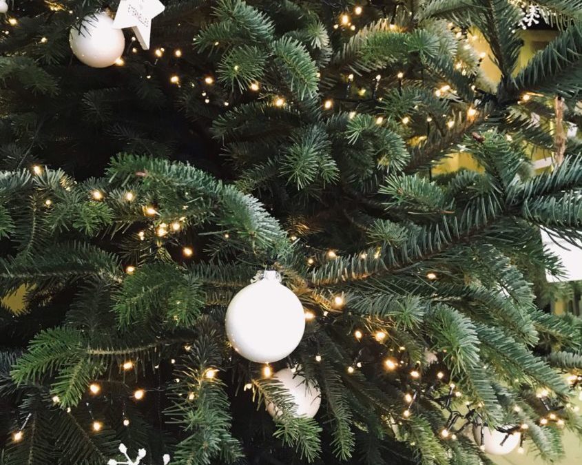 Livraison de sapins de Noël décorés pour votre société