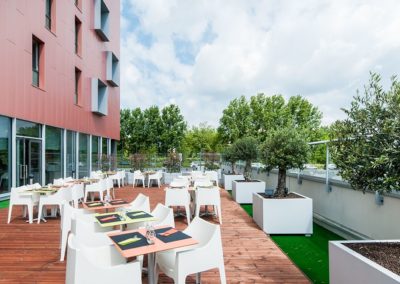 Terrasse végétalisée à Lille