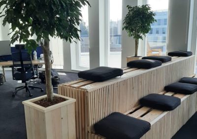 Création de bancs sur-mesure pour vos espaces de détente au sein de votre entreprise