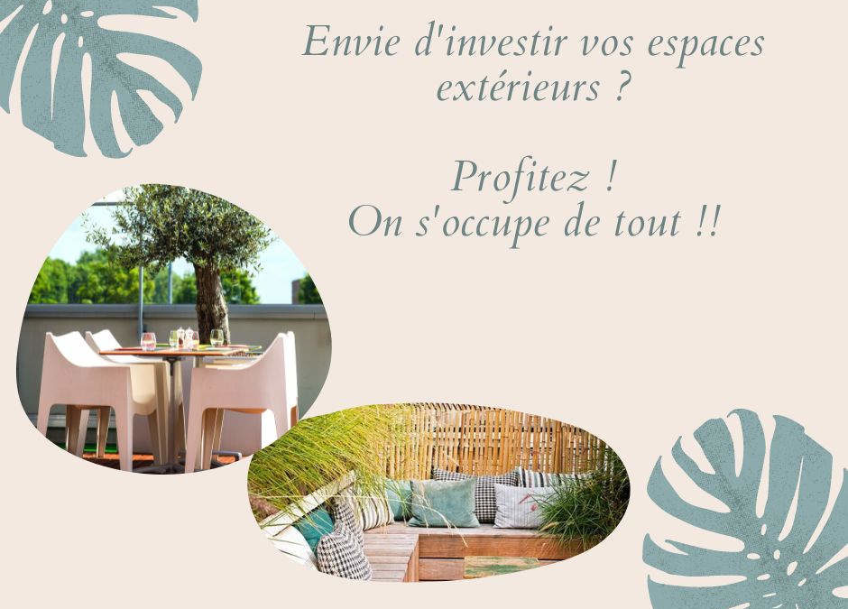 Espaces Extérieurs, Nature Végétale aménage vos extérieurs pour le bien-être de vos collaborateurs grâce aux plantes et mobilier végétal