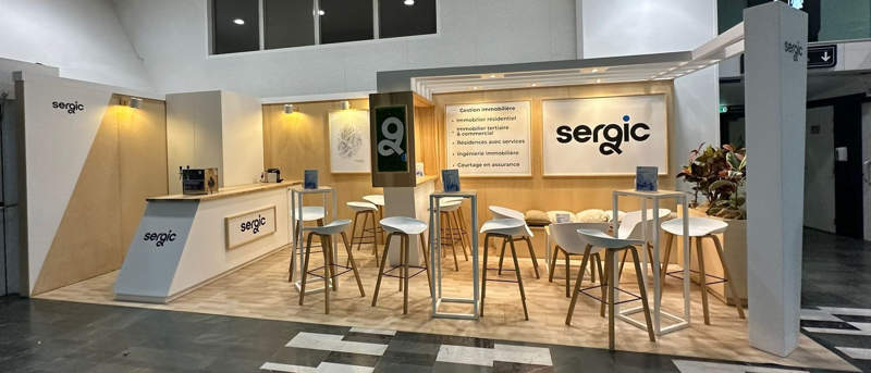 Nouvelle conception et réalisation du stand de la société SERGIC pour le salon SIMI à Paris