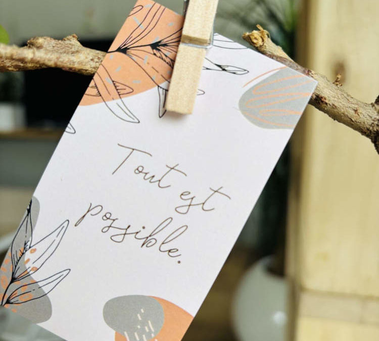 Célébrons le printemps avec des mots positifs semés dans les plantes de nos clients